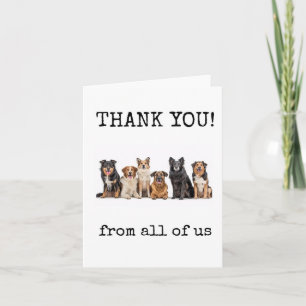 Carte de remerciement client, de notre part à tous
