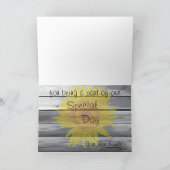 Carte de remerciement Collection Bois de grange To (Intérieur)