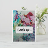 Carte de remerciement colorée et élégante (Debout devant)