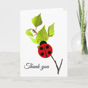 Carte de remerciement conçue par Ladybug