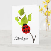 Carte de remerciement conçue par Ladybug (Fleur jaune)