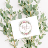 Carte de remerciement Couronne de fleurs sauvages 