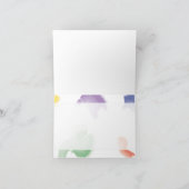 Carte de remerciement Crayon | Bleu (Intérieur)