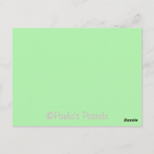 Carte de remerciement Cupcake Rose Vert 3 (Dos)