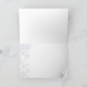 Carte de remerciement Daises Violettes (Intérieur)