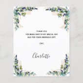 Carte de remerciement d'anniversaire 50 ans à peti (Dos)