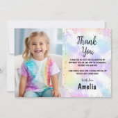 Carte de remerciement d'anniversaire avec motif Ti (Devant)