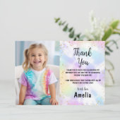 Carte de remerciement d'anniversaire avec motif Ti (Debout devant)