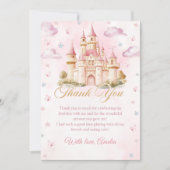 Carte de remerciement d'anniversaire Château de Pr (Devant)