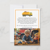 Carte de remerciement d'anniversaire Construction  (Devant)