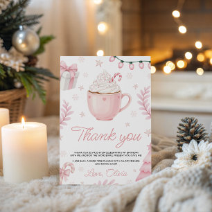 Carte de remerciement d'anniversaire Cookies & Coc