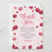 Carte de remerciement d'anniversaire Coquette Cher (Devant)