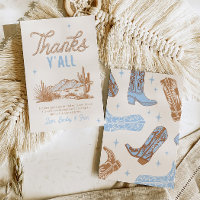 Carte de remerciement d'anniversaire Cowboy