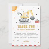 Carte de remerciement d'anniversaire de constructi (Devant)