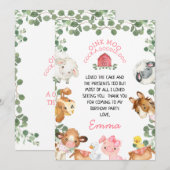 Carte de remerciement d'anniversaire de feuillage (Devant / Derrière)