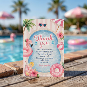 Carte de remerciement d'anniversaire de fille de f