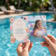 Carte de remerciement d'anniversaire de fille de f
