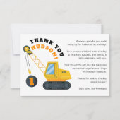 Carte de remerciement d'anniversaire de grue de co (Devant)