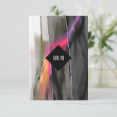 Carte de remerciement d'anniversaire de peinture a (Debout devant)