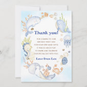 Carte de remerciement d'anniversaire de vie sous-m (Devant)