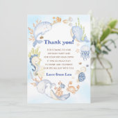 Carte de remerciement d'anniversaire de vie sous-m (Debout devant)