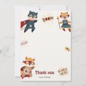 Carte de remerciement d'anniversaire d'enfants d'a (Devant)