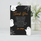 Carte de remerciement d'anniversaire fantôme migno (Debout devant)