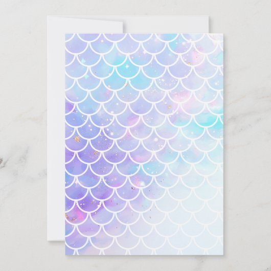 Carte de remerciement d'anniversaire pastel de la (Dos)