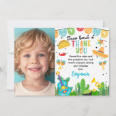 Carte de remerciement d'anniversaire Photo Fiesta  (Devant)