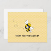 Carte de remerciement d'anniversaire pour bourdon (Devant / Derrière)