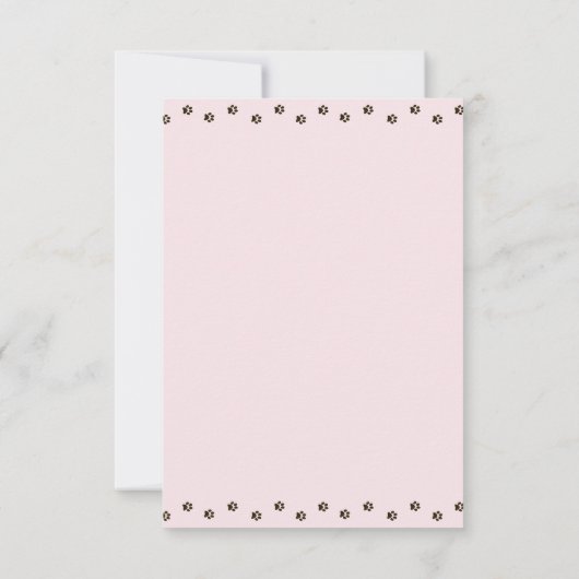 Carte de remerciement d'anniversaire pour chaton m (Dos)