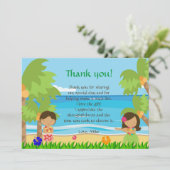 Carte de remerciement d'anniversaire pour enfants  (Debout devant)