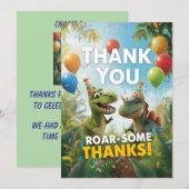 Carte de remerciement d'anniversaire pour enfants (Devant / Derrière)