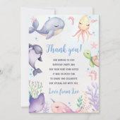 Carte de remerciement d'anniversaire pour la vie s (Devant)