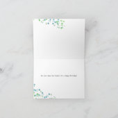 Carte de remerciement d'anniversaire pour laborato (Intérieur)