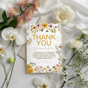 Carte de remerciement d'anniversaire pour le jardi
