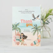 Carte de remerciement d'anniversaire pour un été s (Debout devant)