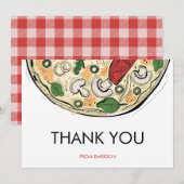 Carte de remerciement d'anniversaire pour une fête (Devant / Derrière)