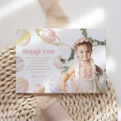 Carte de remerciement d'anniversaire Rose Gold Out