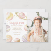 Carte de remerciement d'anniversaire Rose Gold Out (Devant)