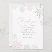 Carte de remerciement d'anniversaire scintillante  (Devant)