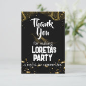 Carte de remerciement d'anniversaire surprise pour (Debout devant)