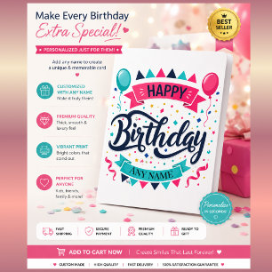 Carte de remerciement d'anniversaire – Véhicule d'