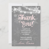 Carte de remerciement d'anniversaire Winter ONEder (Devant)