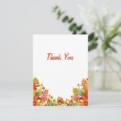 Carte de remerciement d'automne (Debout devant)