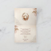 Carte de remerciement de Baby Shower de mariage de (Intérieur)