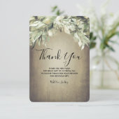 Carte de remerciement de Baby Shower - Verdure (Debout devant)