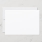 Carte de remerciement de baptême avec fleurs roses (Dos)