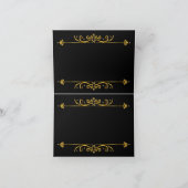 Carte de remerciement de bienvenue Black & Gold (Intérieur)