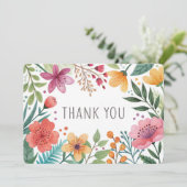 Carte de remerciement de botanique luxuriante à l' (Debout devant)